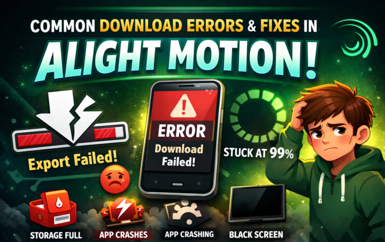 Common Download Errors in Alight Motion (And How to Fix Them Fast)