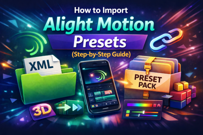 How-to-import-alight-motion-presets (Step by Step guide)