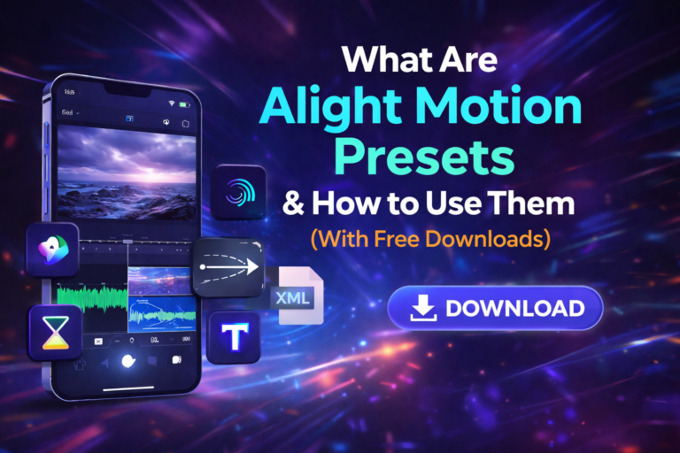 What-are-the-Alight-motion-presets and how to use them