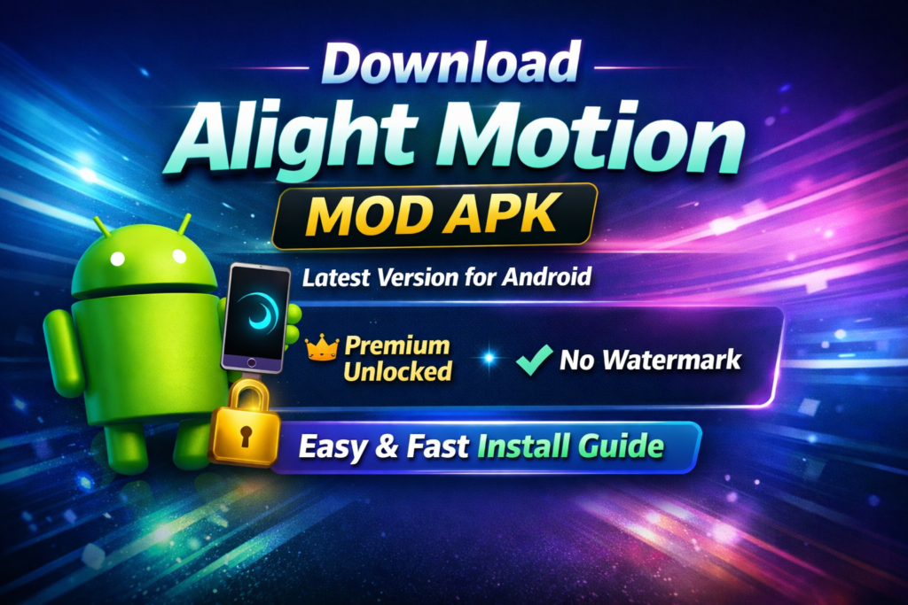 Download Alight Motion Mod APK latest version for Android with premium unlocked features and no watermark